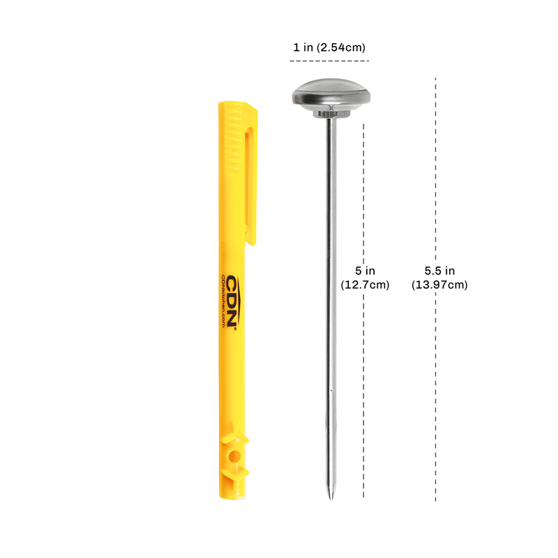 Termómetro Analógico  Bimetálico Bolsillo   Alimentos -18 a 103°C