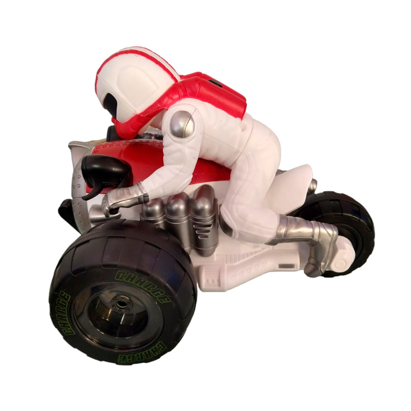 Crazy Motocicleta De Juguete Para Acrobacias En Motocicleta niños giros  roja