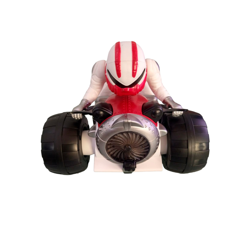 Crazy Motocicleta De Juguete Para Acrobacias En Motocicleta niños giros  roja