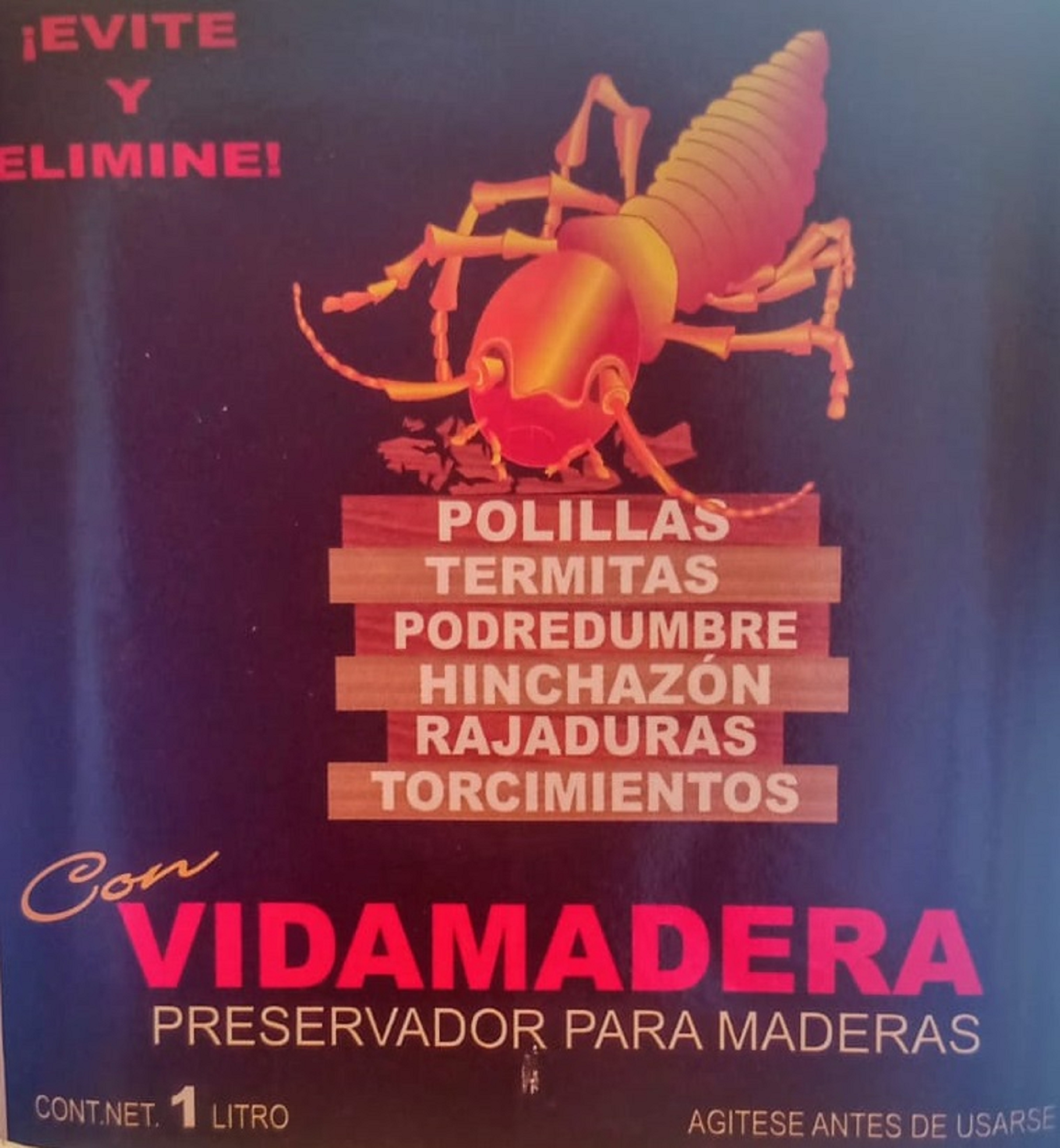 Anti Polillas Y Anti termitas Vidamadera 1 Litro