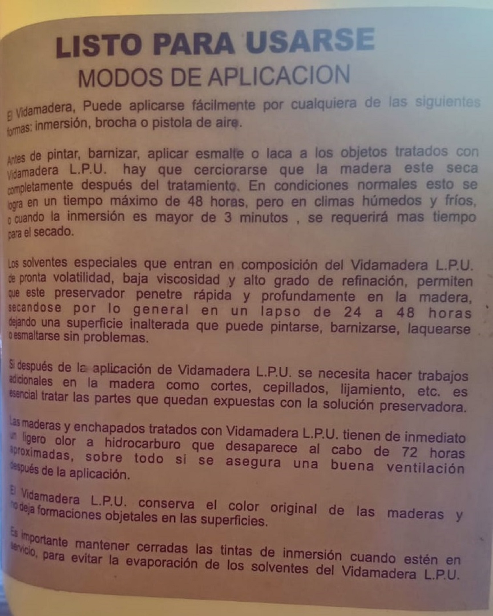 Anti Polillas Y Anti termitas Vidamadera 1 Litro