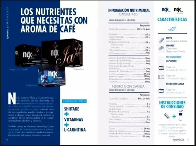 Kromasol Nox Deliciosa Bebida Sabor Capuchino