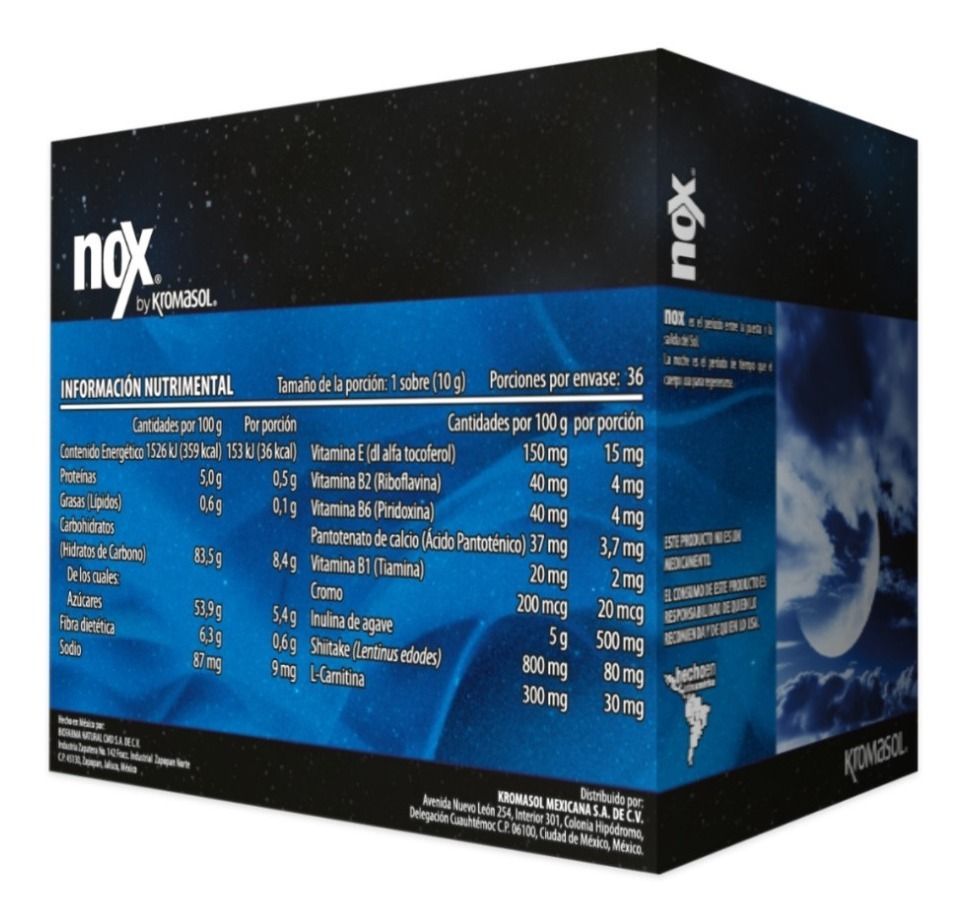 Kromasol Nox Deliciosa Bebida Sabor Capuchino