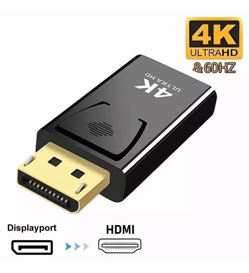 Adaptador Displayport A Hdmi 4k 3d Full Hd Negro