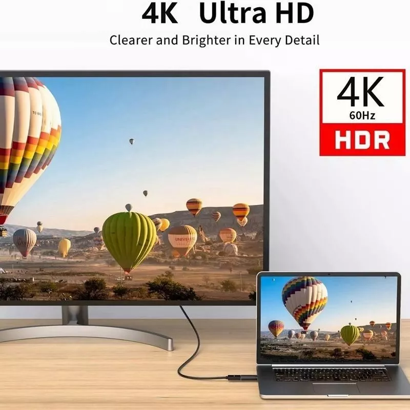 Adaptador Displayport A Hdmi 4k 3d Full Hd Negro