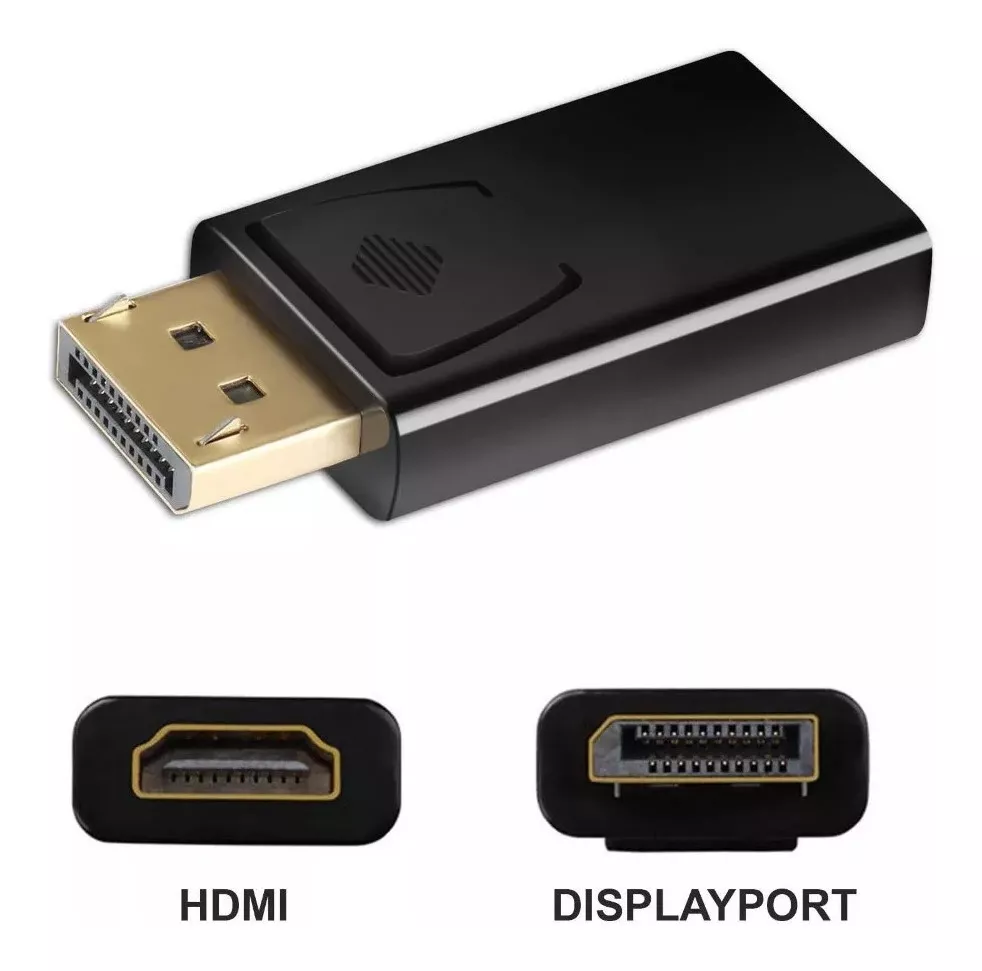 Adaptador Displayport A Hdmi 4k 3d Full Hd Negro