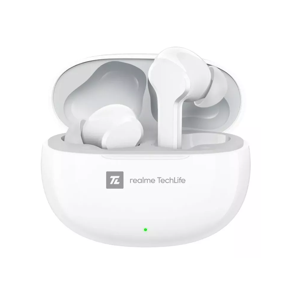 Audífonos Cancelación De Ruido Táctil Realme Buds T100 Ipx5 Blanco