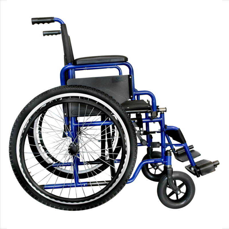 Silla De Ruedas De Lujo Todo Terreno Infinity Plegable 120kg Color Azul