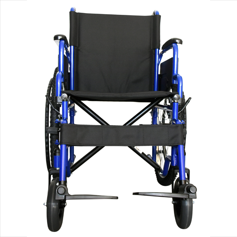 Silla De Ruedas De Lujo Todo Terreno Infinity Plegable 120kg Color Azul