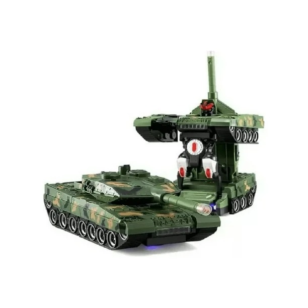 Tanque De Guerra Robot Transformable Juguete A Control Remoto Color Verde Oscuro