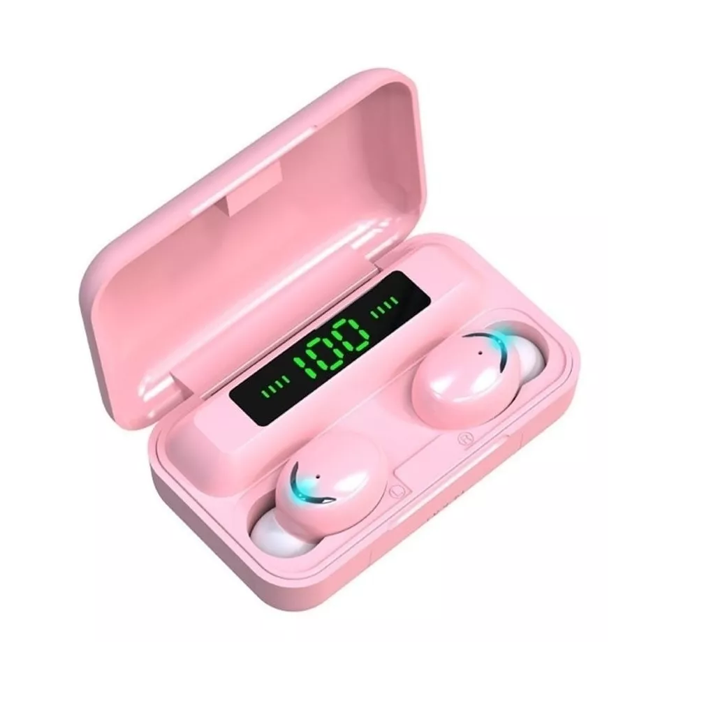 Audífonos in-ear inalámbricos Bluetooth F9-5 rosa