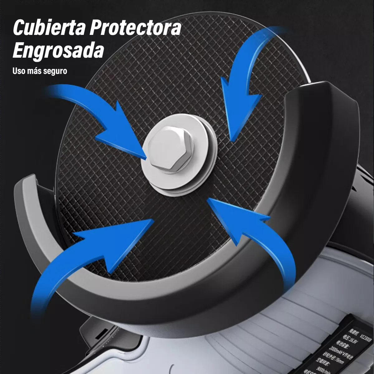 Mini Esmeril Angular Inalámbrica Pulidora 16.8v 75mm28000rpm Gris/Negro