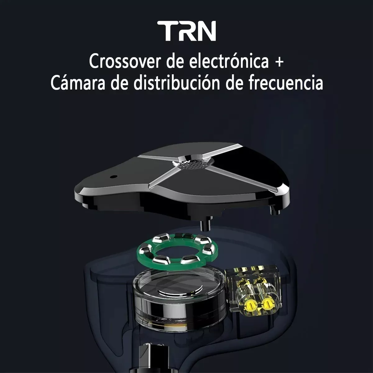 Audífonos Intraurales Trn St1, Con Micrófono, Azul+violeta