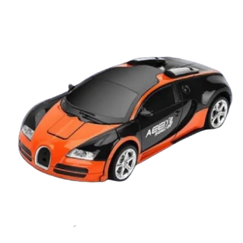 Carro Transformer Radio Control Con Sensor Robot Car Color Negro Con Naranja