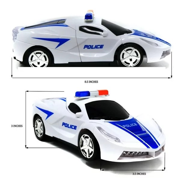 Patrulla Policía De Pila Luz Y Sonido Super Police.