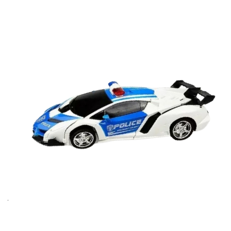 Carro Patrulla Policía Transformer Control Remoto Recargable