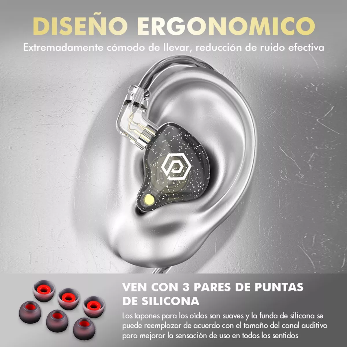 Audífonos in-ear gamer Popcorn BASS X8 PRO violeta