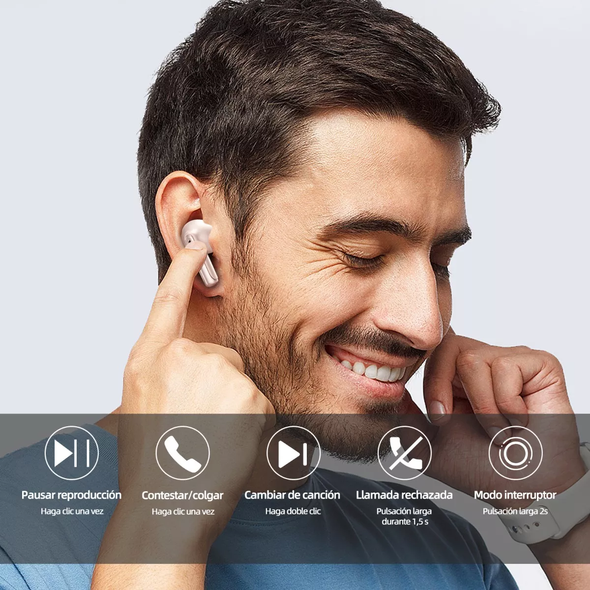 Audífonos Manos Libres Audífonos Inalambricos  Rosa