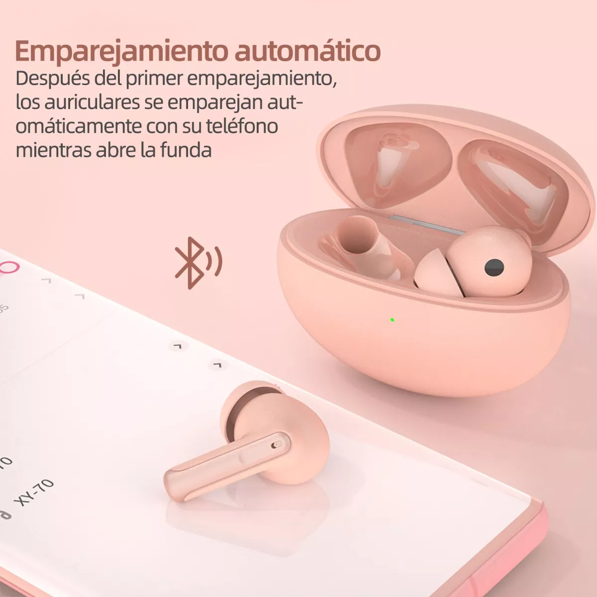 Audífonos Manos Libres Audífonos Inalambricos  Rosa