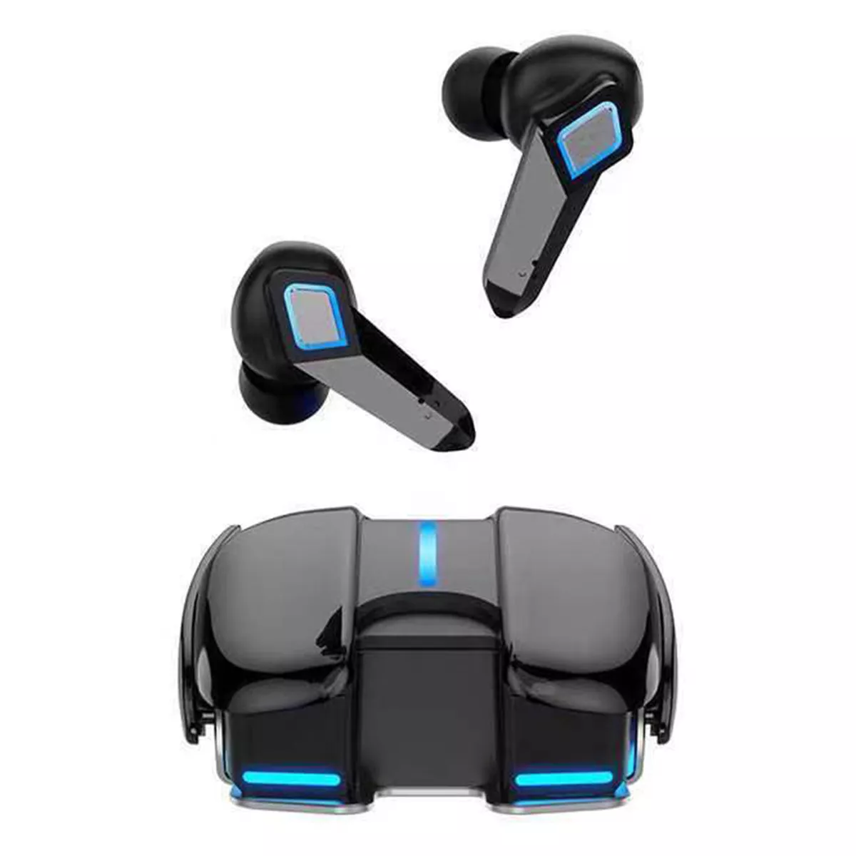 Audífonos Bluetooth OCCIAM inalámbricos auricular in-ear gamer K68 negro con luz LED