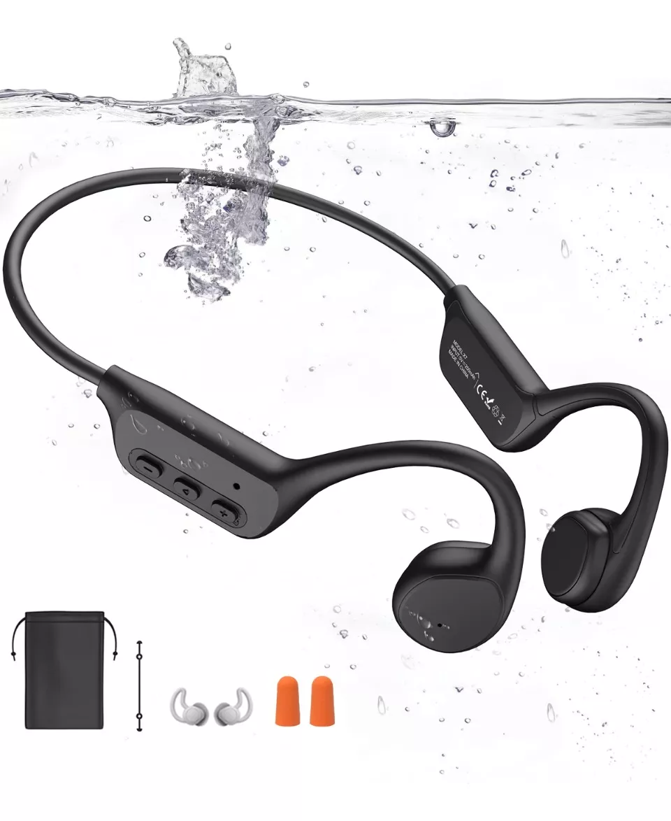 Audífonos Inalámbricos De Conducción Ósea Para Natación negro