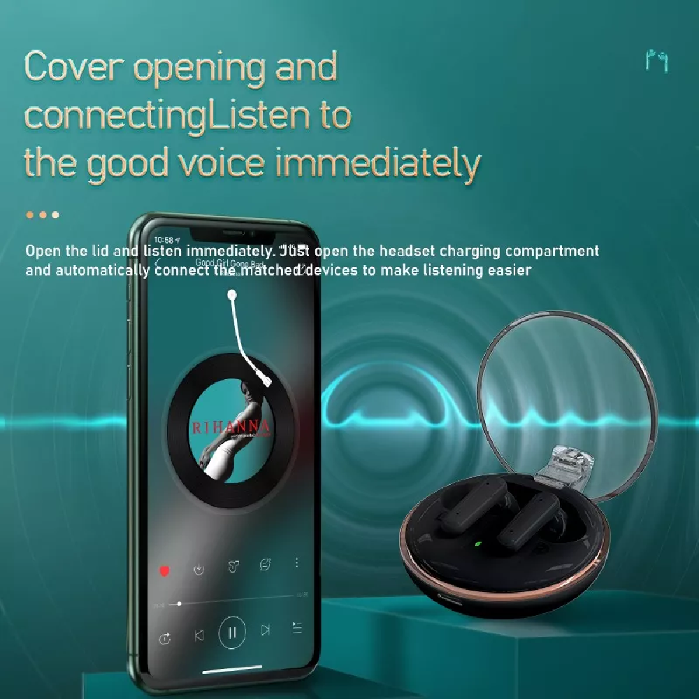 Bmani S100 Audífonos In-ear Bluetooth 5.3 Inalámbricos Negro