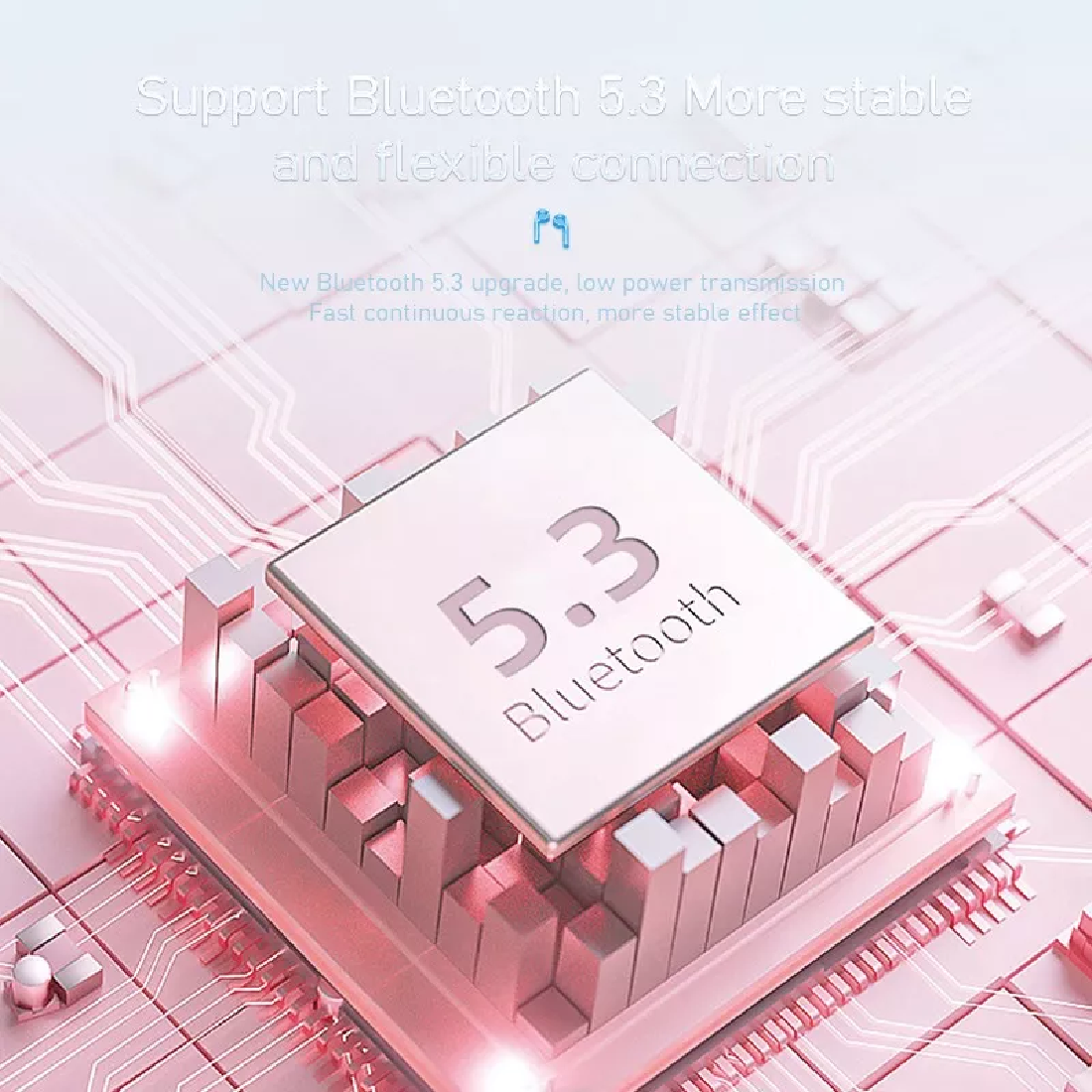 Audífonos Intraurales Inalámbricos Con Micrófono Negro