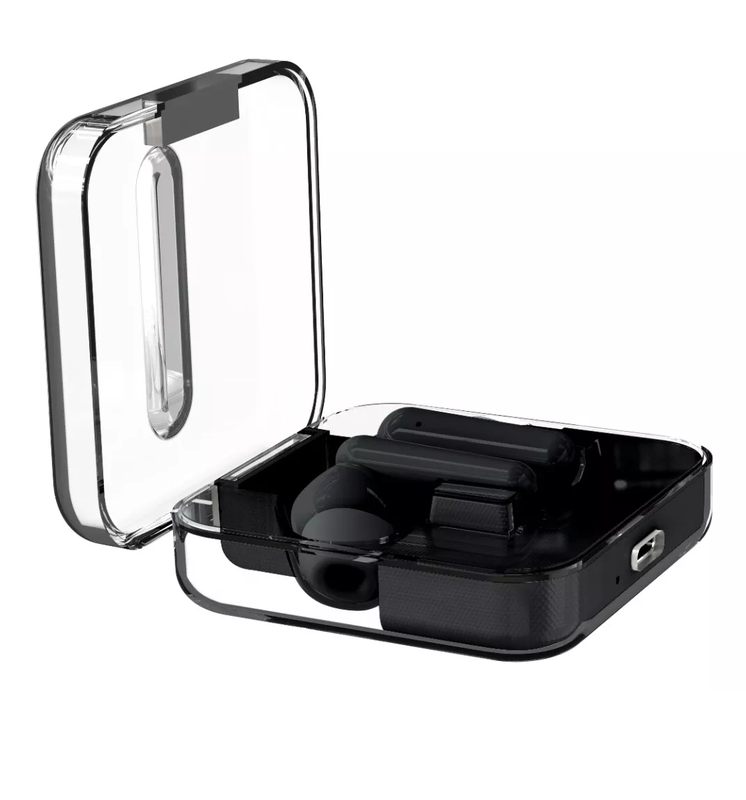 Audífonos Intraurales Inalámbricos Con Micrófono Negro