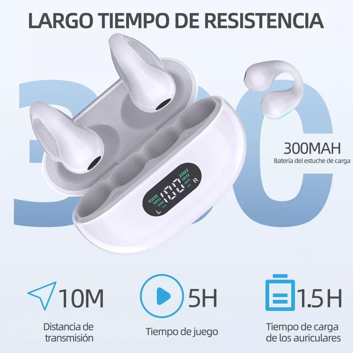 Audífonos Inalámbricos Audifonos Gamer Bluetooth Blanco