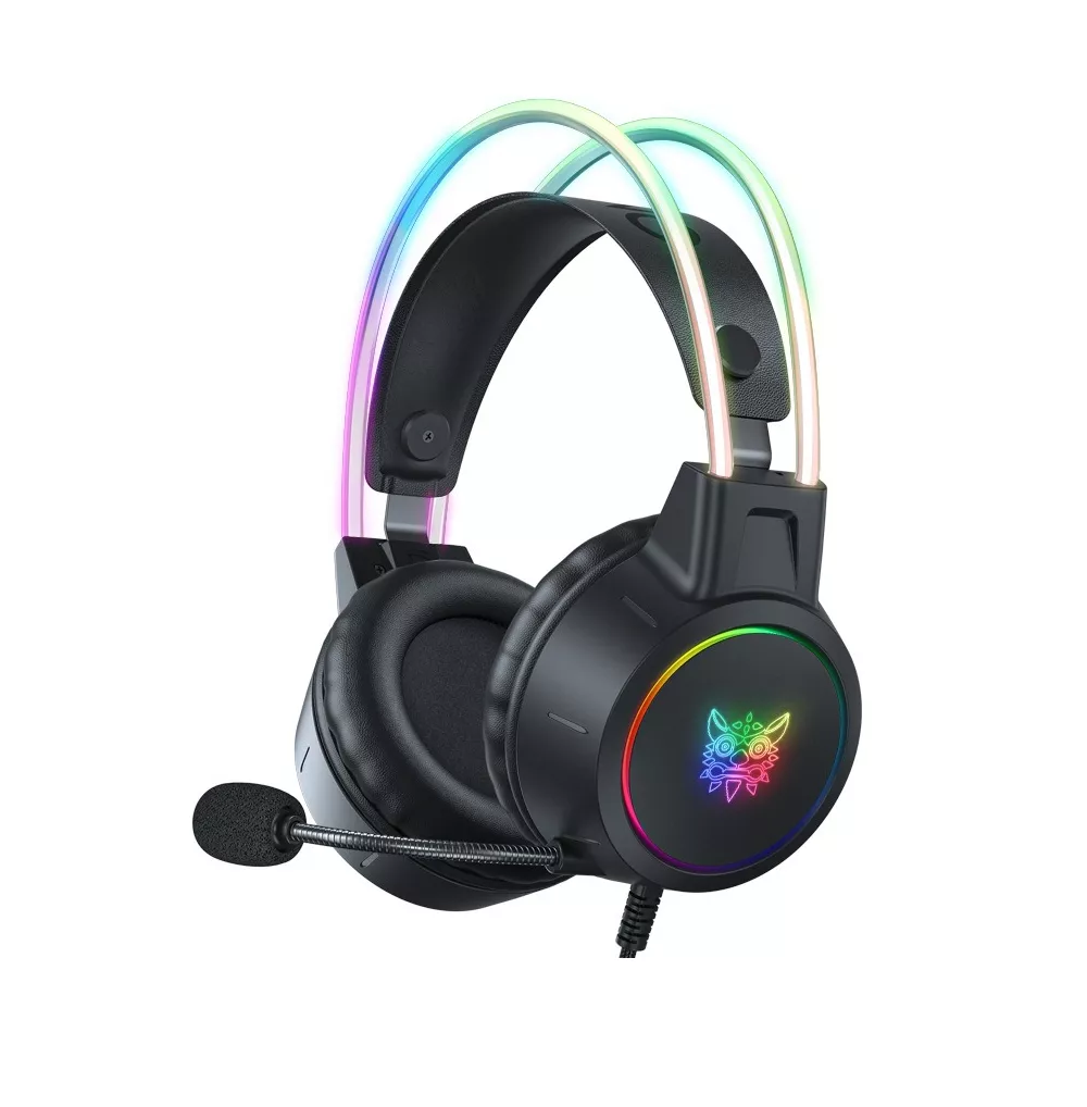 Audífonos Gamer Negros X15 Pro Con Luces Rgb