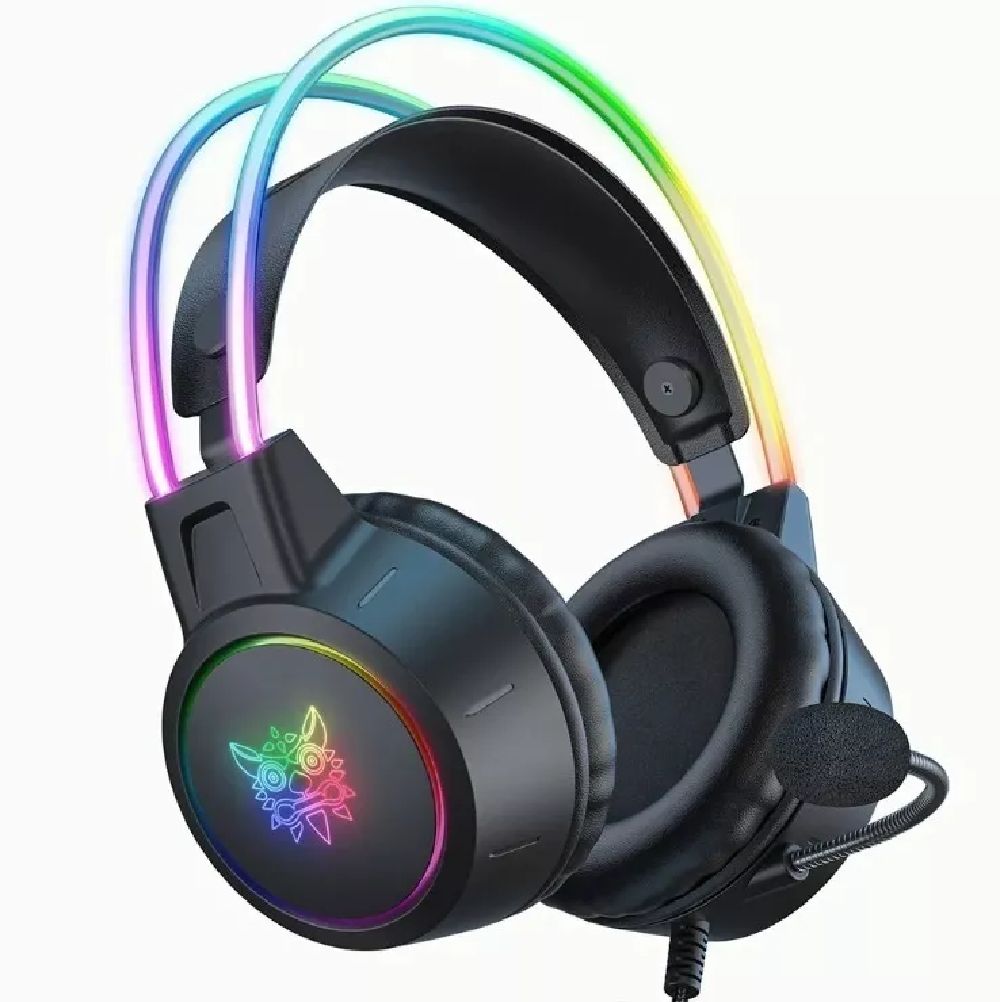 Audífonos Gamer Negros X15 Pro Con Luces Rgb