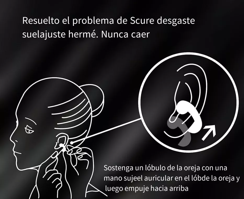 Audifonos Bluetooth Deportivos Inalámbricos Conducción Bige