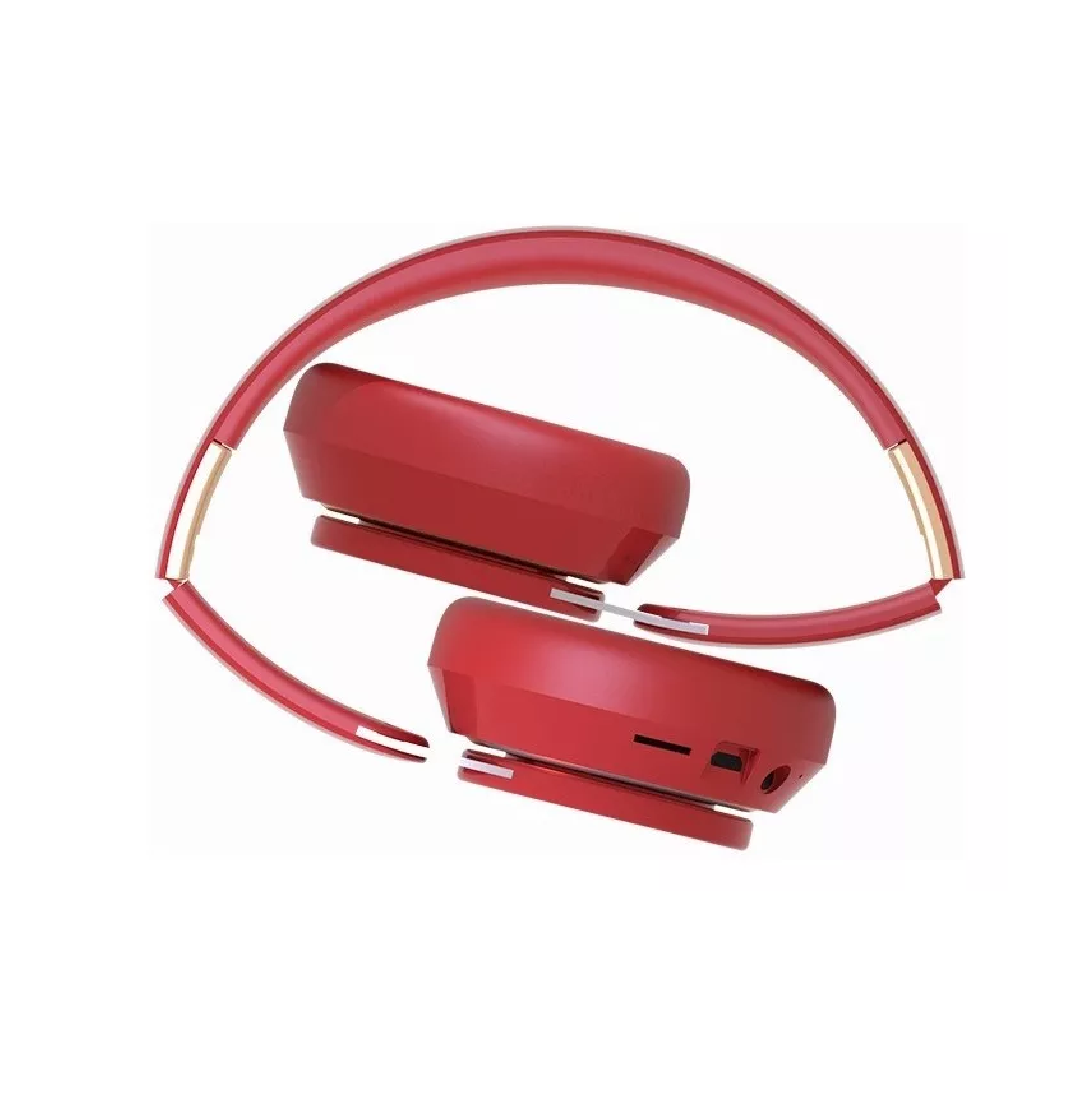 Audífonos De Diadema Inalámbricos C/bluetooth 5.0 Dura 20 H Rojo