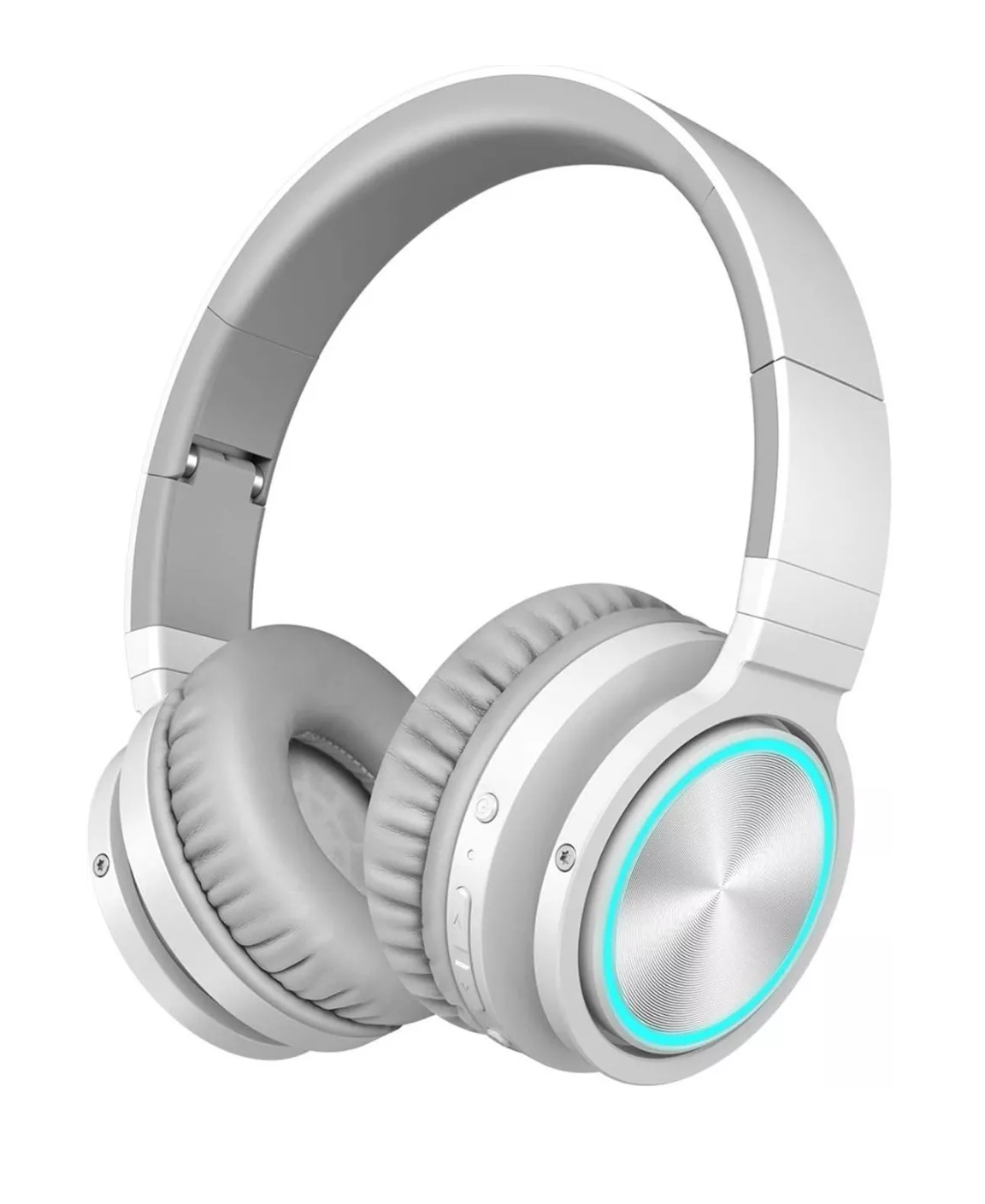 Audifonos Diadema Bluetooth Inalámbricos Dura 8 Horas Blanco/Gris