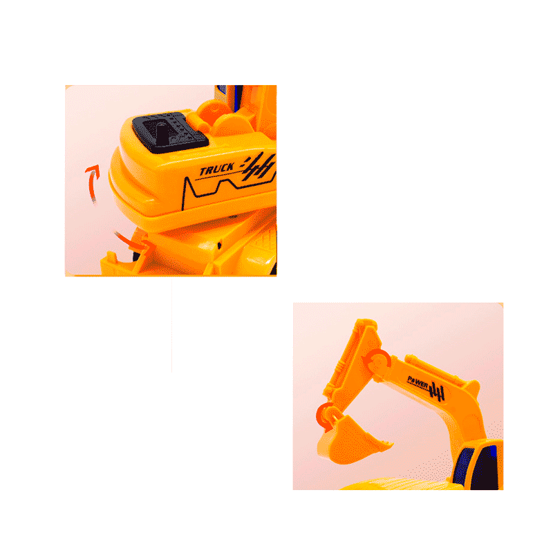 Vehículo de ingeniería eléctrico con control remoto, camión volquete, excavadora, resistente a caídas, gran simulación, coche de juguete para niños
