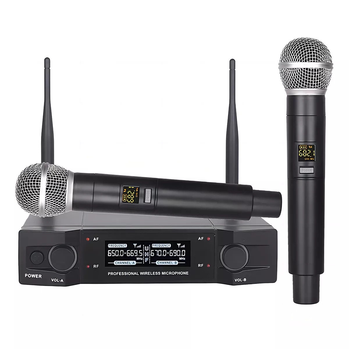 Silawei micrófono espía inalámbrico portátil de karaoke con