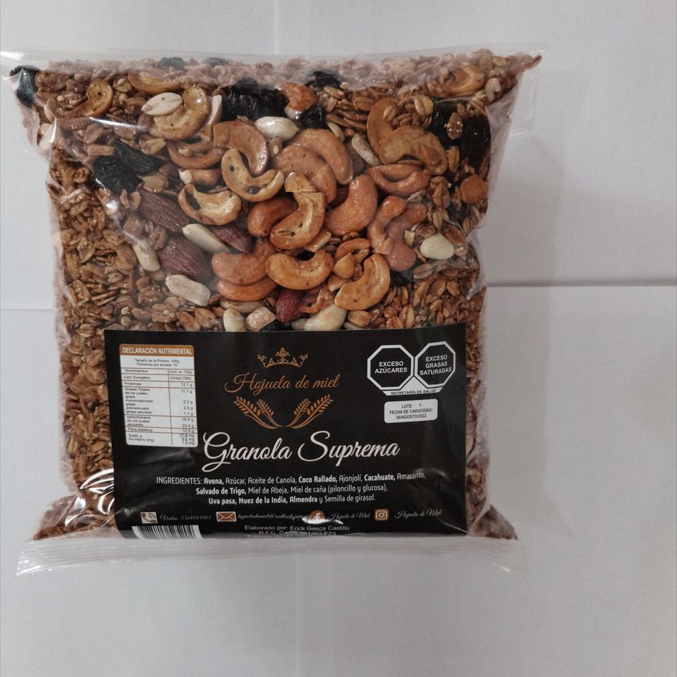 Granola Suprema Hojuela De Miel De 1 Kg