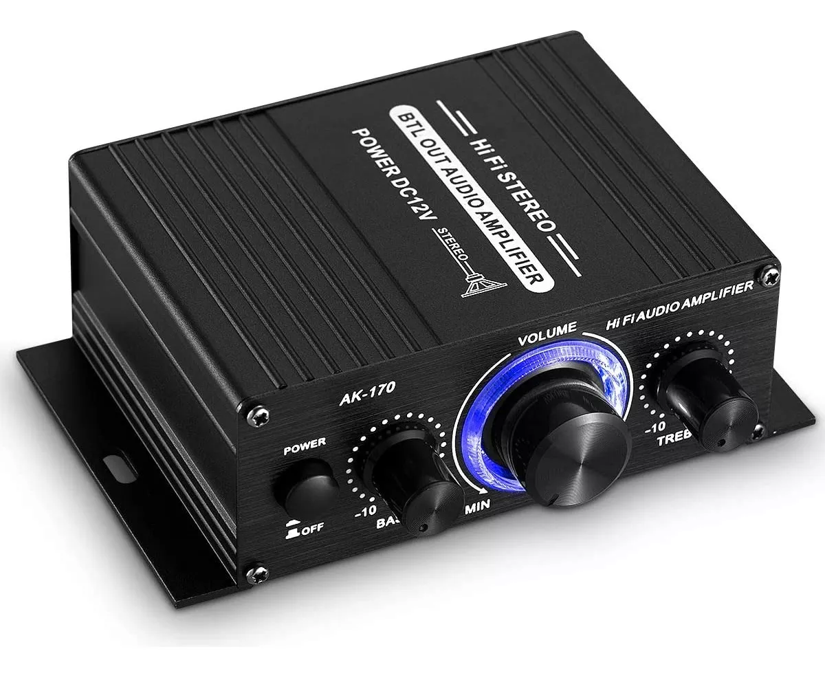 Amplificador De Audio Bluetooth 2 Canales Para Auto