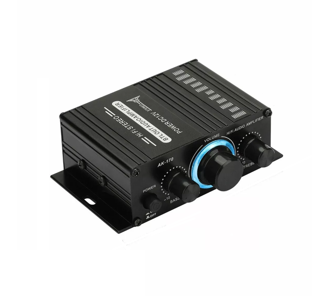 Mini Amplificador De Potencia Hi-fi Para Automóvil  Negro