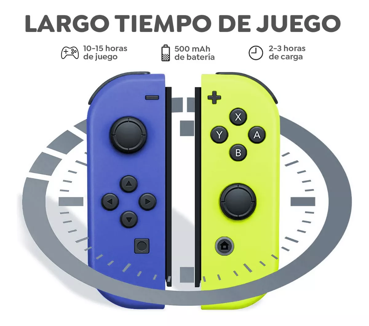 Set de control inalámbrico Nintendo Switch Joy-Con (L)/(R) Neón azul y amarillo neón