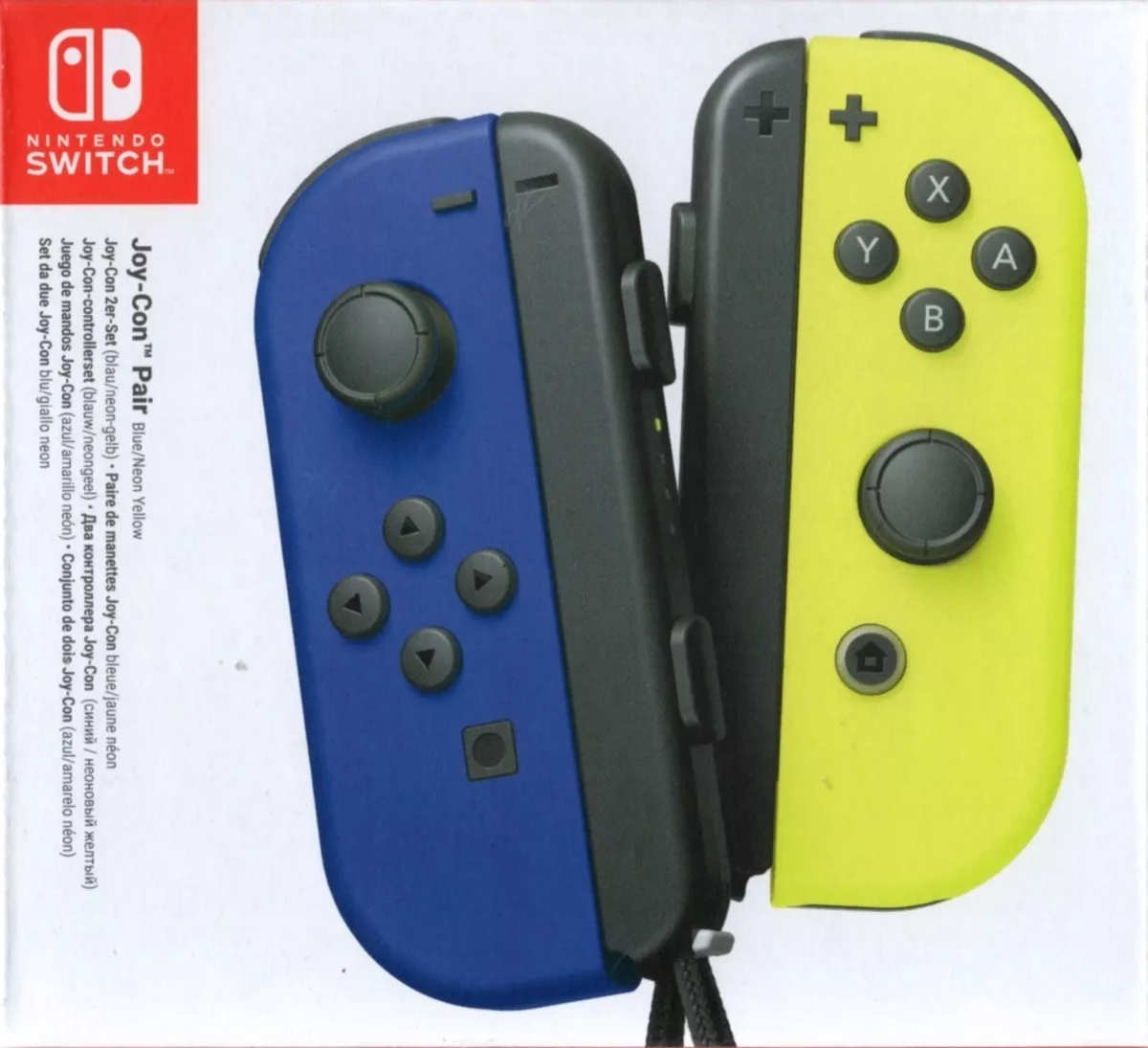 Set de control inalámbrico Nintendo Switch Joy-Con (L)/(R) Neón azul y amarillo neón