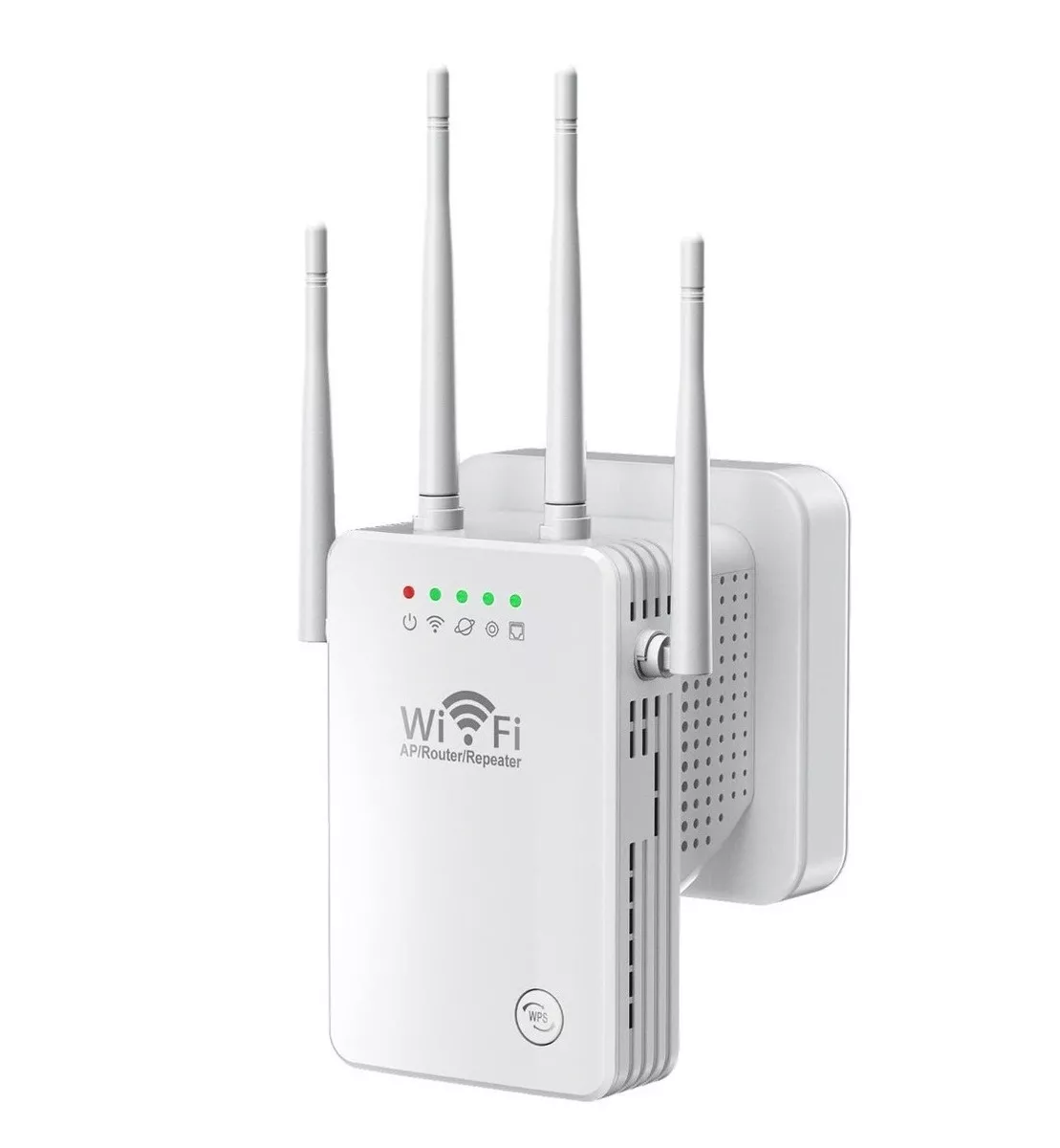 Repetidor Wifi Extensor Inalámbrico 300mbps Con 4 Antenas