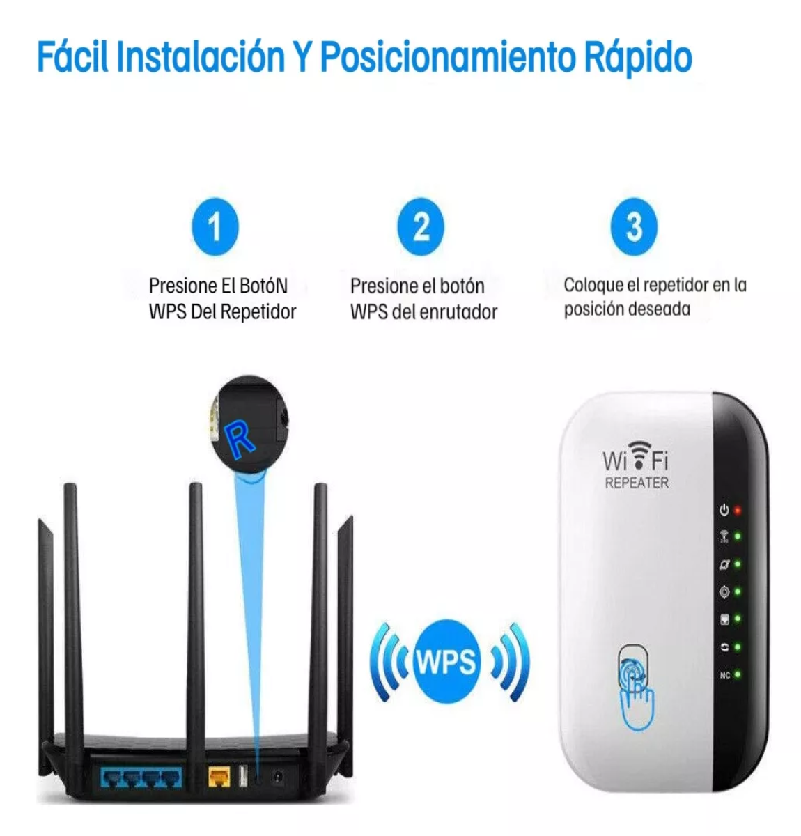 300Mbps 802,11 repetidor WiFi inalámbrico Wifi extensor amplificador de  señal de la gama Wifi Extender elevadores de señal –