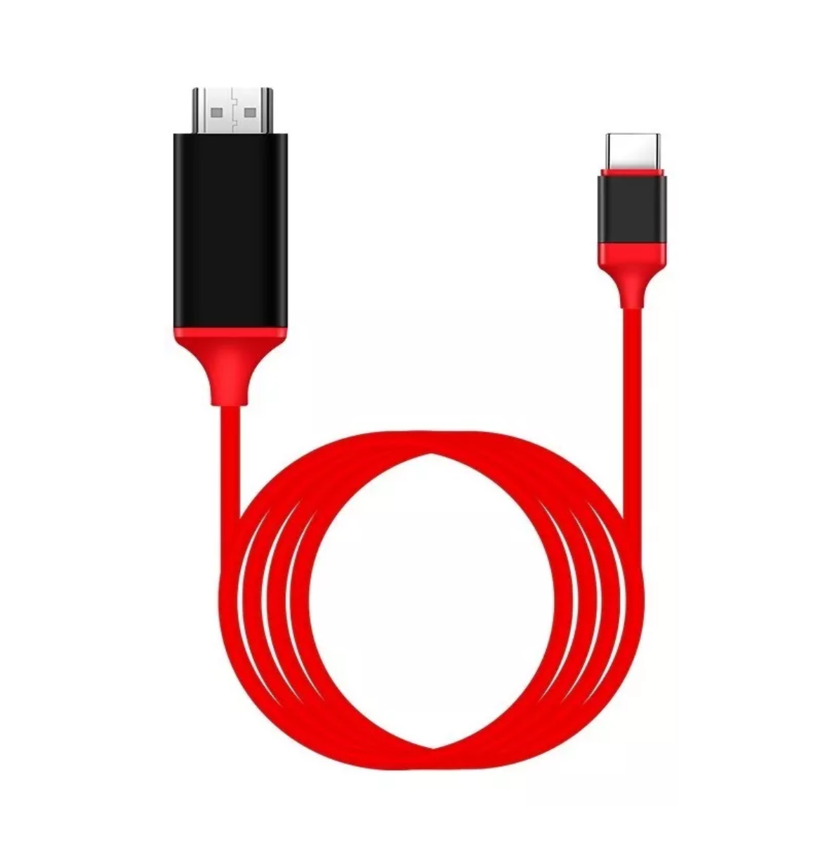 Cable 4k Usb C A Hdmi Adaptador Usb C Rojo 2 Metros