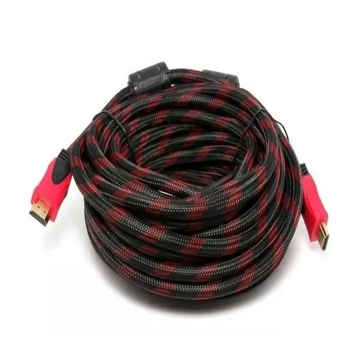 Cable 20 Metros Full Hd 1080p Ps3 Xbox 360 Laptop Tv Pc  Rojo/Negro