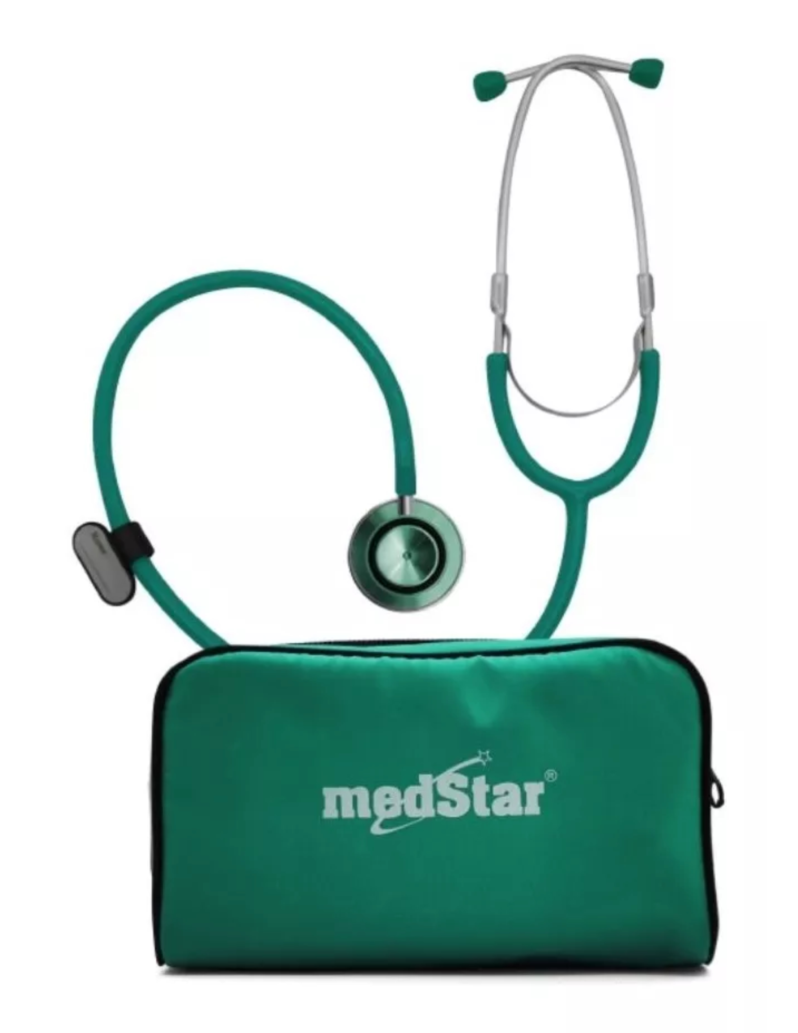 Kit Baumanómetro Con Estetocopio Doble Campana Medstar Color Verde