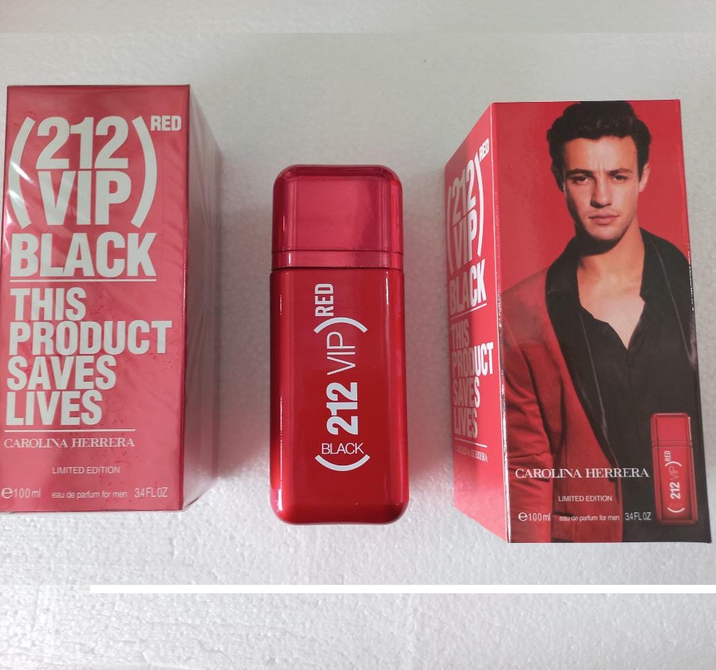 Perfume Para Caballero 212 Vip Black Red 100 Ml Edp Spray