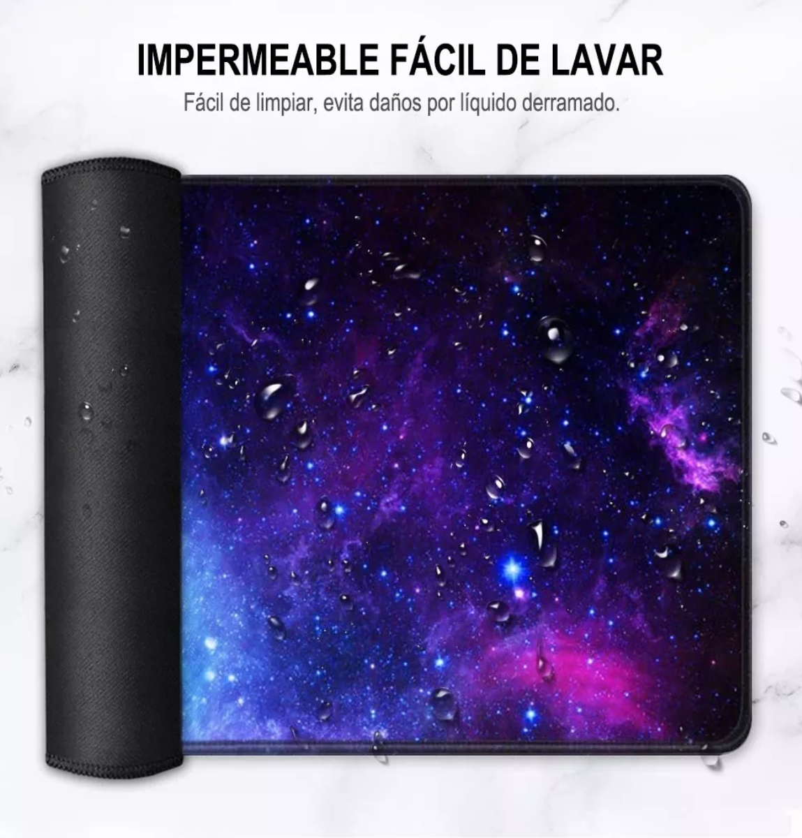 Mouse Pad Galaxia Alfombrilla Raton Antideslizante 80x30cm Azul Galaxia