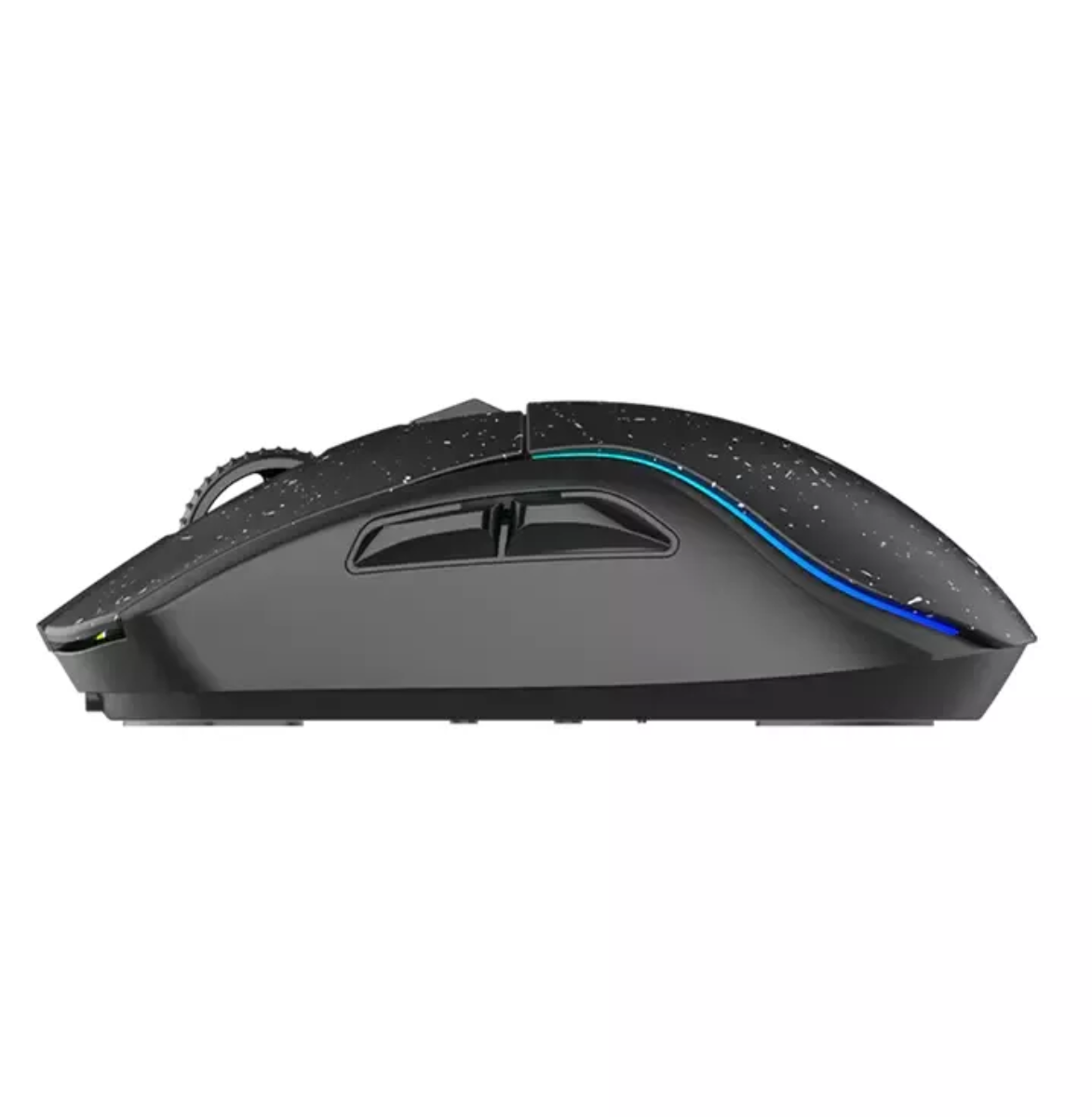 Mouse gamer inalámbrico recargable negro