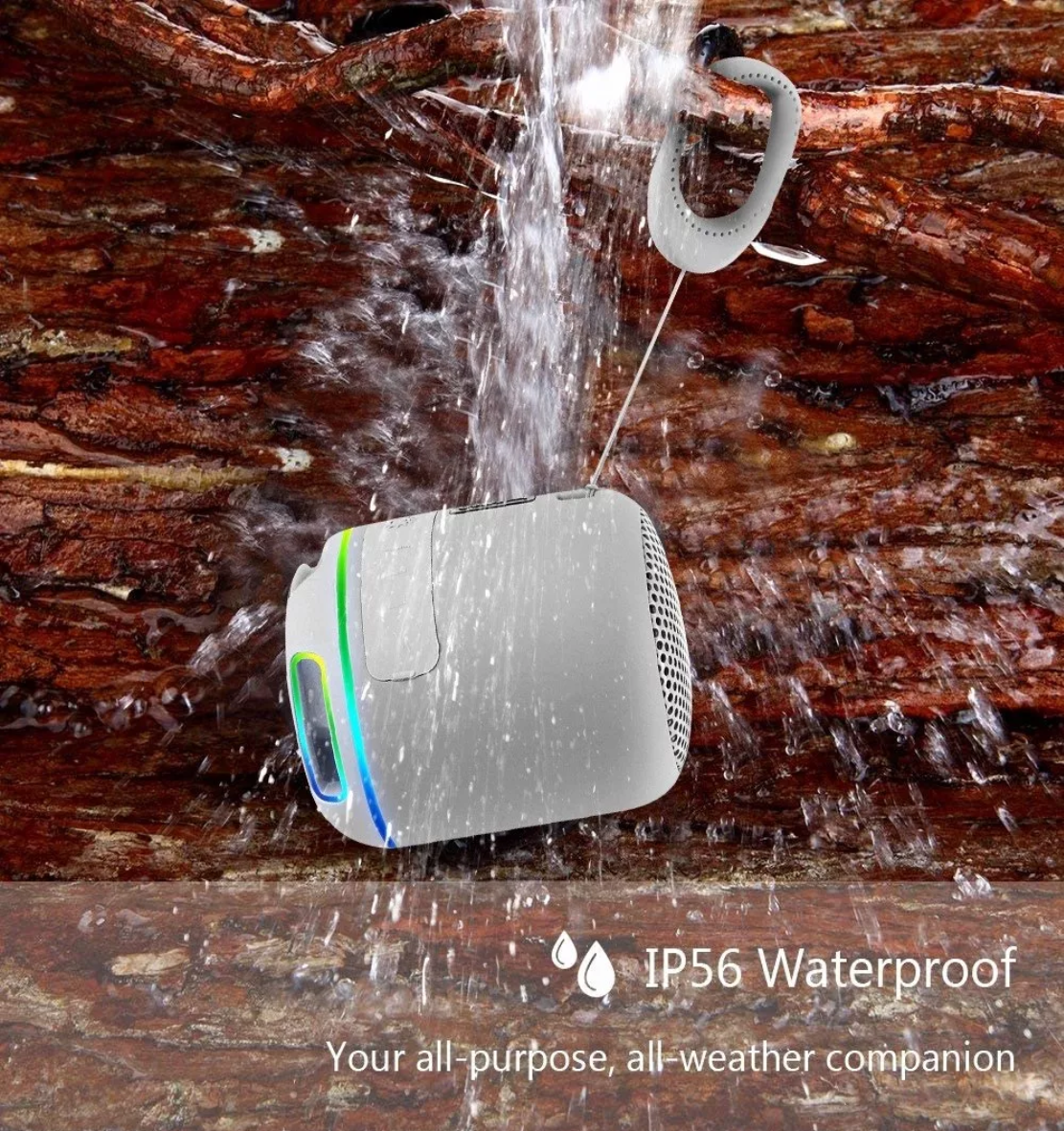 Mini Bocinas Bluetooth Recargables Inalámbrica Impermeable Gris